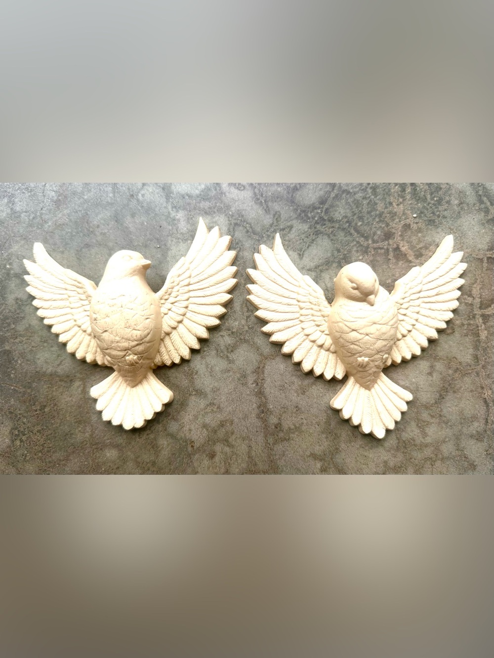 Vintage MCM Retro Pair of Doves  by Burwood USA
